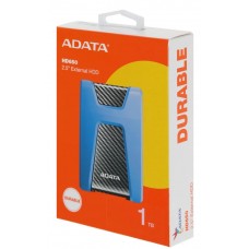 (Blue) ADATA DashDrive Durable HD650 1TB 2.5" USB3.0 External Hard Drive - Blue