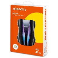 ADATA HD770G 2TB RGB USB3.2 IP68 Water/Drop/Dustproof External HDD - Black