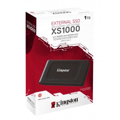 Kingston XS1000 1TB Portable USB-C/USB3.0  External SSD Up to 1,050MB/s (NEW)