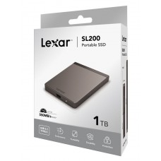 Lexar 1TB SL200 Portable USB 3.1 Type-C External SSD, New
