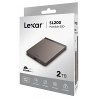 Lexar 2TB SL200 Portable USB 3.1 Type-C External SSD, New