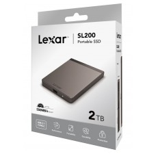 Lexar 2TB SL200 Portable USB 3.1 Type-C External SSD, New