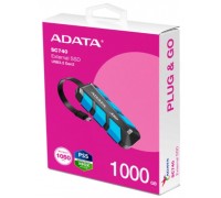 Adata SC740 External 1TB SSD USB3.2 Gen2 Black/Blue, SC740-1000G-CBU (1050mb/s & 1000mb/s)