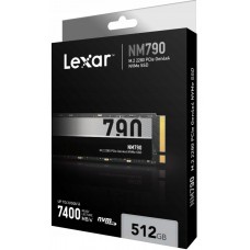 Lexar NM790 512GB M.2 2280 PCIe Gen 4×4 NVMe SSD (R:7200/W:4400) 