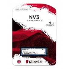 Kingston NV3 4TB M.2 2280 NVMe PCI-e 4.0x4 SNV3S/4000G, New
