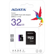 ADATA 32GB Class10 micro SDHC UHS-I U1 Memory Card w/ Adapter