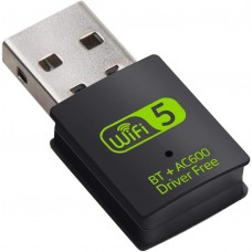 600Mbps Dual Band + Bluetooth 4.2 Mini WiFi USB Adapter