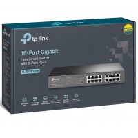 (8P PoE) TP-Link SG1016PE 16-Port Gigabit Easy Smart PoE Switch with 8-Port PoE+ (New), 8pcs per master box