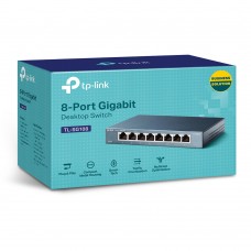 (New Arrival), TP-Link TL-SG108 8 Port 10/100/1000MBPS Desktop Gigabit Switch Steel Housing