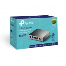 (4P PoE) TP-Link SG1005P 5-Port Gigabit Desktop Switch with 4-Port PoE
