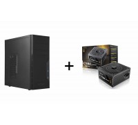 Antec VSK3000E-U3 Micro-ATX Mid-tower Computer Case - Black + Antec 550W 80+Bronze Non-Modular ATX Power Supply - Black