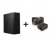 Antec VSK4000E-U3 Steel ATX Mid-Tower Case - Black + Antec 650W 80+ Bronze Non-Modular ATX Power Supply - Black (CSK650DC/DS)
