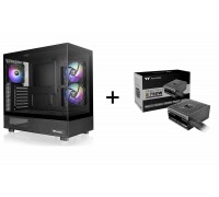 (Limit 12) Thermaltake View 270 Plus Black 3xARGB 120mm FAN Dual Tempered Glass CA-1Y7-00M1 + Thermaltake BX3 750W 80+Bronze Non-Modular ATX3.1 Power Supply (NEW)