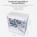 Lian-Li V100 TG 4x 120mm ARGB PWM Fan ATX Case (White)