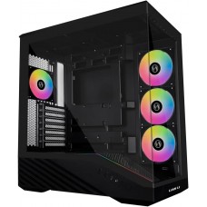 Lian-Li V100 TG 4x 120mm ARGB PWM Fan ATX Case (Black)