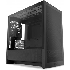NZXT H3 Flow Micro-ATX Airflow Computer Case w/ Tempered Glass, Black