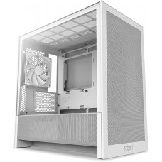 NZXT H3 Flow Micro-ATX  Case w/ Tempered Glass, White