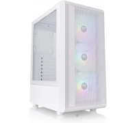 Thermaltake S200 (White) ATX Case w/ 120mmARGB FAN x3 Tempered Glass Panel