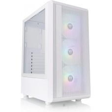 Thermaltake S200 (White) ATX Case w/ 120mmARGB FAN x3 Tempered Glass Panel