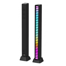RGB Sound Control Pickup Rhythm Light, 32 Bit Music Level Indicator With Battery