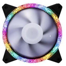 12CM Computer Case Fan with Diamond Ring Multiple Light Modes