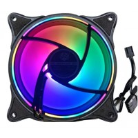 12CM Computer Case Fan with Dual-Ring Addressable Multiple Light Modes