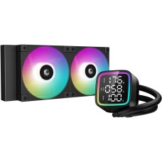 DeepCool LD240 240mm ARGB LED display AIO Liquid CPU Cooler, Black