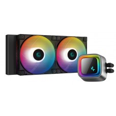 DeepCool LS520 240mm ARGB LED display AIO Liquid CPU Cooler, Black