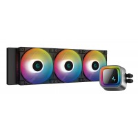 DeepCool LS720 360mm ARGB LED display AIO Liquid CPU Cooler, Black