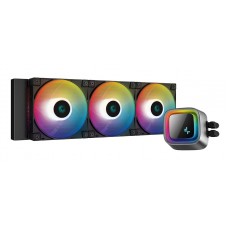 DeepCool LS720 360mm ARGB LED display AIO Liquid CPU Cooler, Black