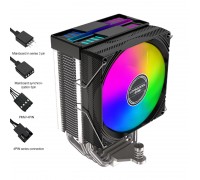 (With purchase of new SSD 1:1 ratio) LC-R90B Single-Tower 90mm RGB CPU Cooler (Black)