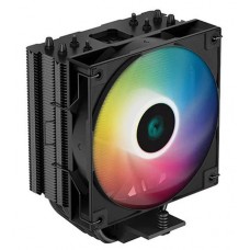 (LGA1700/AM5) Deepcool AG400 BK ARGB Single-Tower 120mm CPU Cooler (Black)