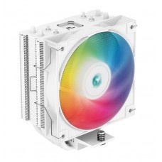 (LGA1700) Deepcool AG400 WH ARGB Single-Tower 120mm CPU Cooler (White)