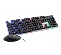 K158 Backlit USB Gaming Keyboard and Mouse Combo, New