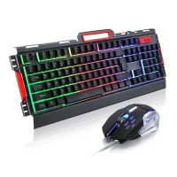 K33 Backlit USB Gaming Keyboard and Mouse Combo, New