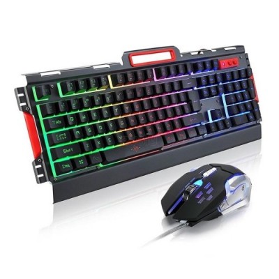 K33 Backlit USB Gaming Keyboard and Mouse Combo, New