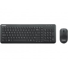 Lenovo 300 Wireless Combo Keyboard and Mouse - Black, New