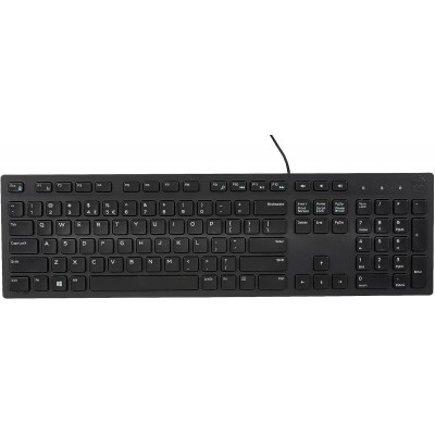 Dell USB Wired Keyboard - KB216, Black, New