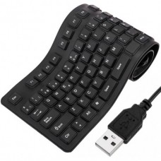 USB Flexible Keyboard, Portable, Waterproof, Dirt/Dustproof, Washable