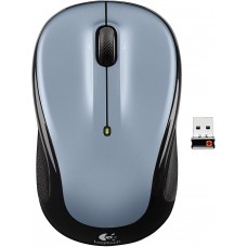 Logitech M325 Wireless Optical Mouse, Unifying Receiver - Light Silver, New