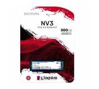 Kingston NV3 500GB M.2 2280 NVMe PCI-e 4.0x4 SNV3S/500G, New (R:5000MB/s, W:3000MB/s)