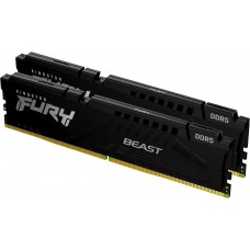 Kingston KF552C40BBK2-64 Fury 64GB (32GBx2) DDR5-5200 CL40 Desktop Memory, Black
