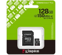 Kingston MicroSD SDCS3/128GB Class10 150MB/s Read, UHS-I