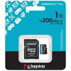 Kingston MicroSD Card 1TB Canvas Go!Plus C10/UHS-I (U3) V30 200MB/S