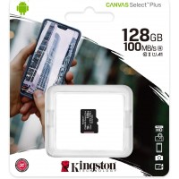 Kingston MicroSD 128GB SDCS2/128GBSP (Without SD-Card Adapter) SDXC Class10