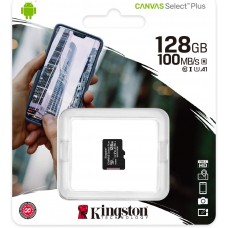 Kingston MicroSD 128GB SDCS2/128GBSP (Without SD-Card Adapter) SDXC Class10