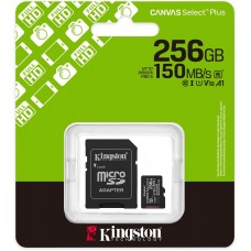 Kingston MicroSD SDCS3/256GB Class10 150MB/s Read, UHS-I