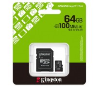 Kingston MicroSD SDCS3/64GB Class10 100MB/s Read, UHS-I