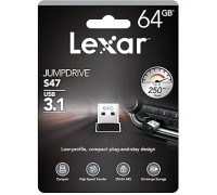 Lexar S47 64GB USB3.2 Flash Drive (Compact Size) up to 250MB/s read (Retail)