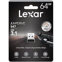 Lexar S47 64GB USB3.2 Flash Drive (Compact Size) up to 250MB/s read (Retail)
